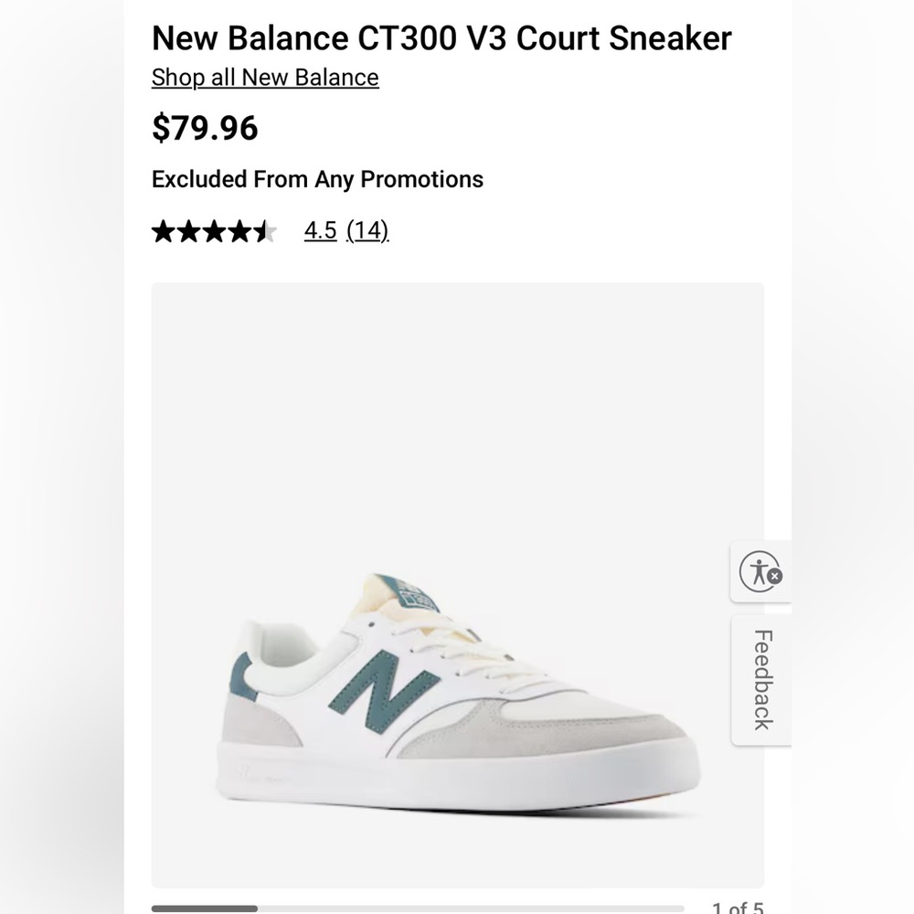 New balance ct 300 sneakers size 8 men size 9.5 women